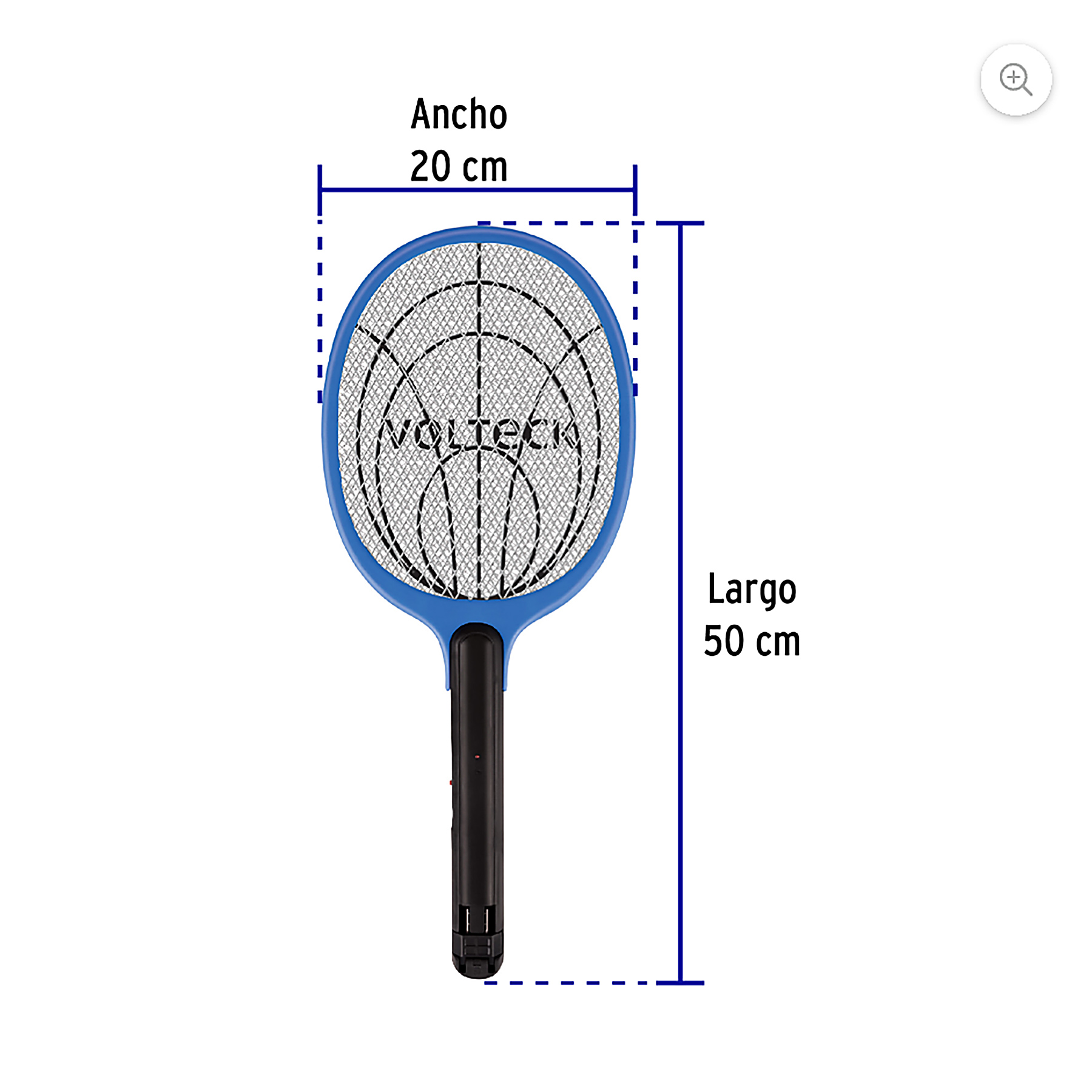 Raqueta Mata Moscas y Mosquitos, Recargable, Volteck - Image 8