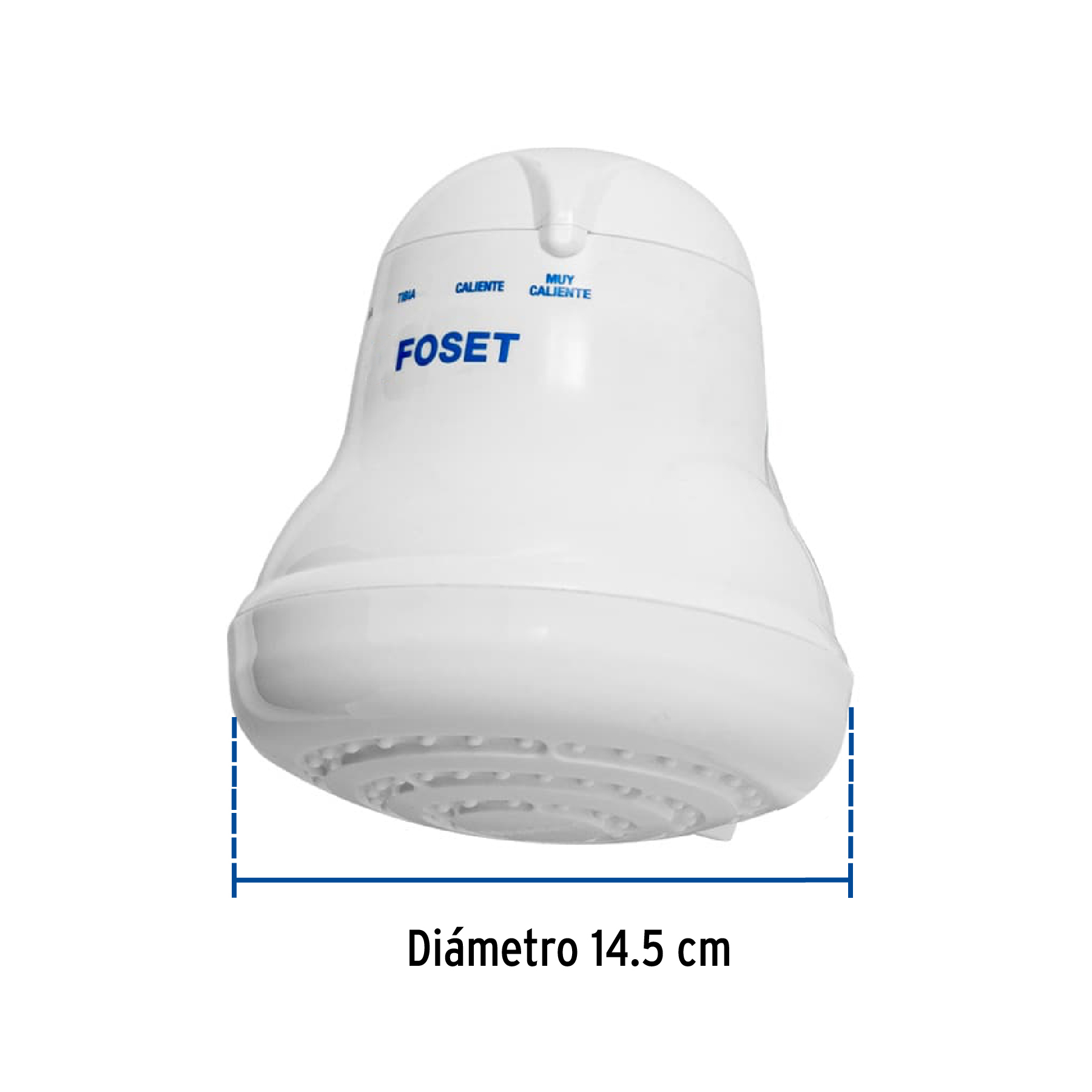 Regadera Electrica, 4 Temperaturas, 14.5cm, Blanca, Foset - Image 7