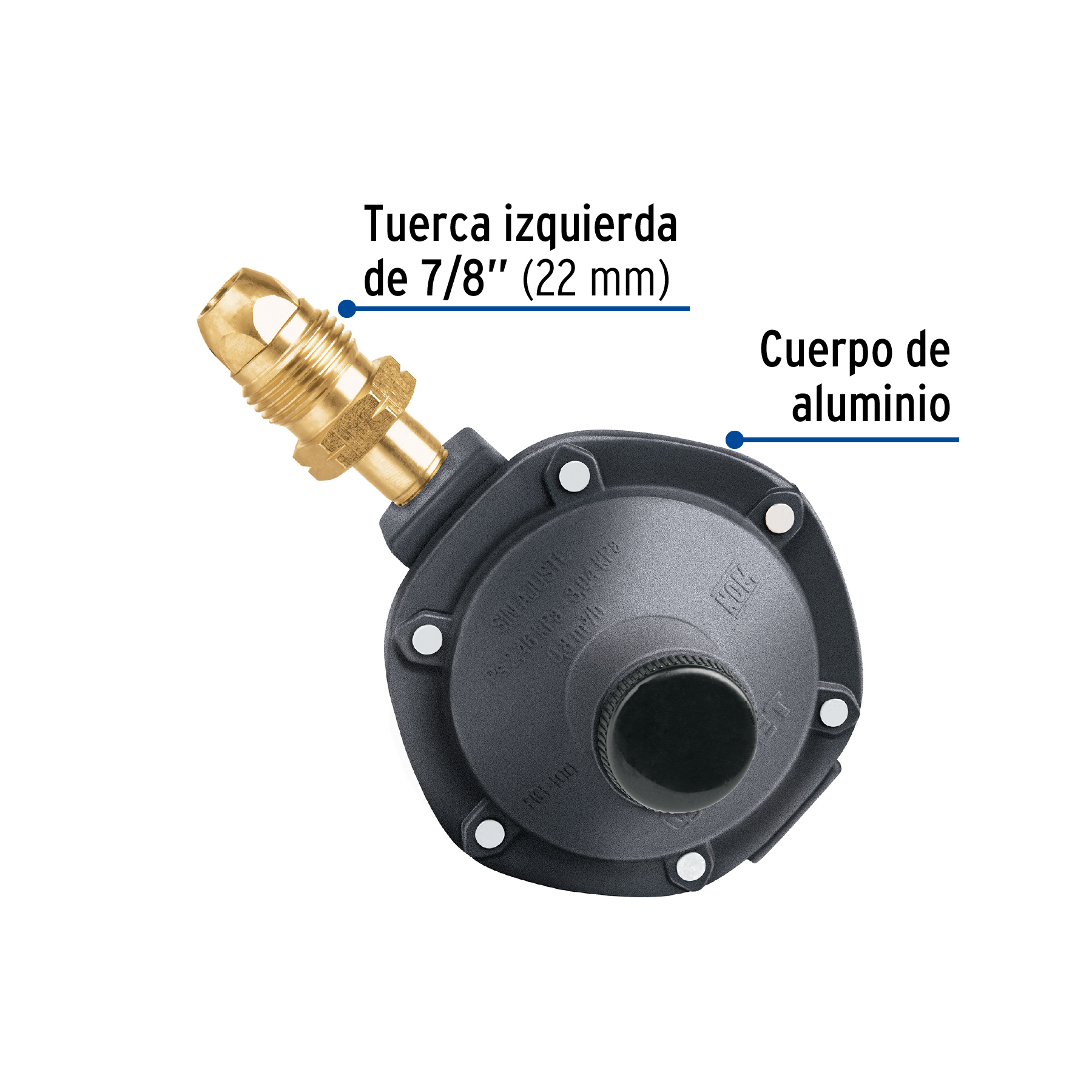 Regulador de Gas Lp, 1 Va, Punta Pol, Baja Presin - Image 6