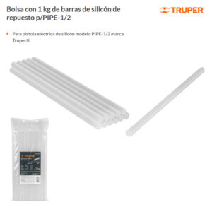 Bolsa con 1 Kg de Barras de Silicón de Repuesto para Pipe-1/2