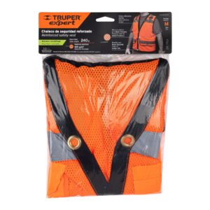 Chaleco de Seguridad de Alta Visibilidad, Naranja, M, Expert