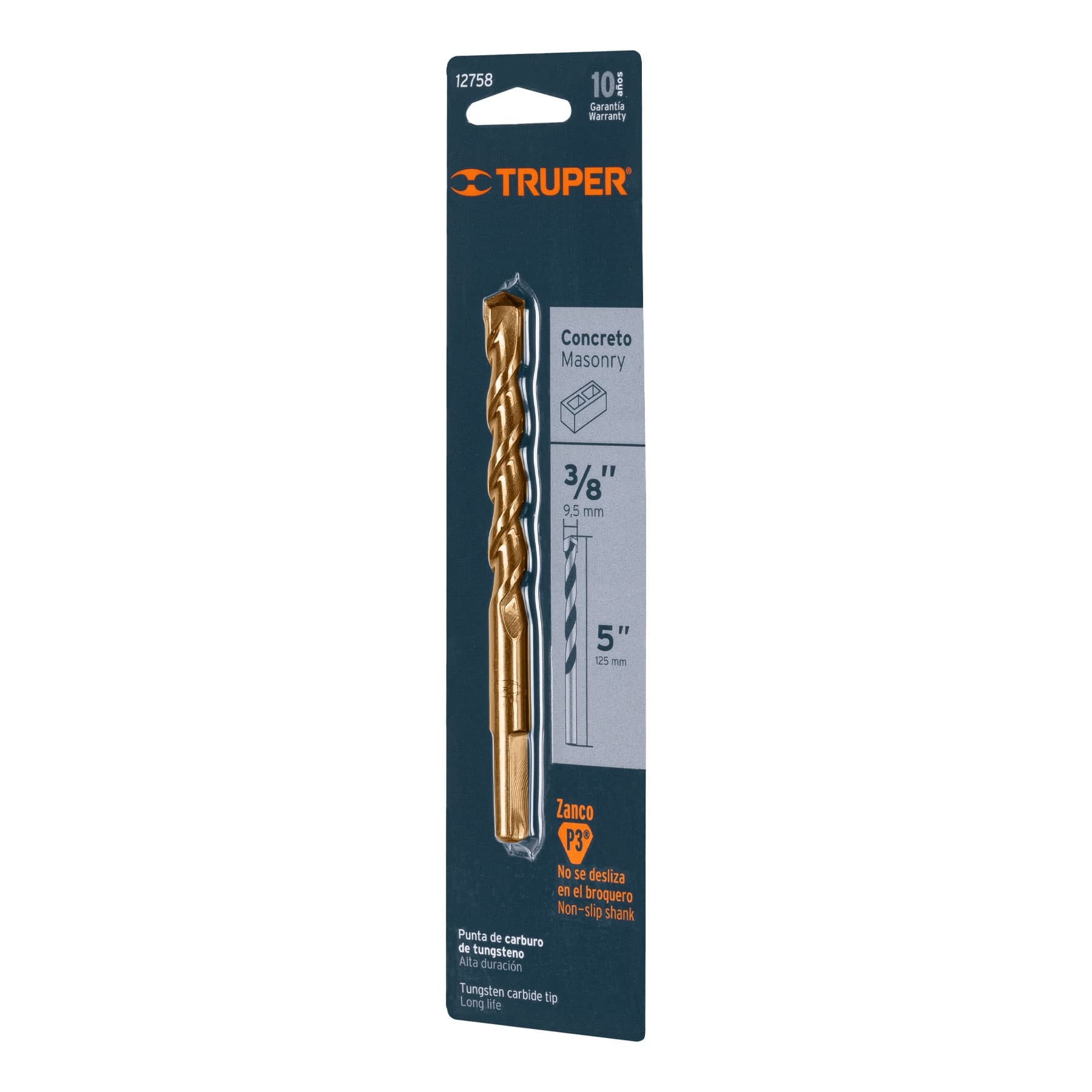 Broca para Concreto de 3/8 X 5", Truper