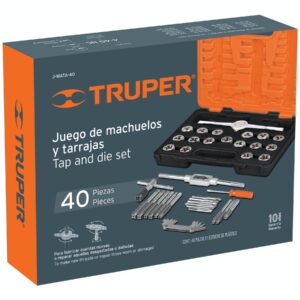 Juego de 40 Piezas de Machuelos y Tarrajas, Truper
