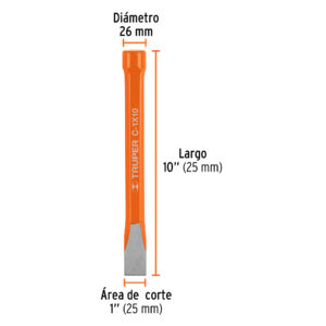 Cincel de Corte Frío de 3/4 X 10", Truper