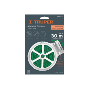 Carrete con 30 M de Alambre Forrado Multiusos, Truper