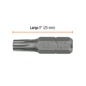 Estuche con 5 Puntas Torx T27 con Seguro Largo 1", Expert