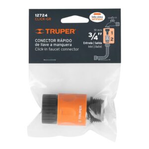 Conector 3/4" Rapido de Abs Grifo-manguera Sistema Click