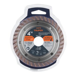 Disco de Diamante de 4" X 2.2 Mm, Rin Turbo, Truper