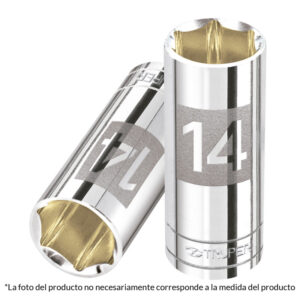 Dado Largo de 3/8 Pulgadas, 6 Puntas, Cuadro 1/4', Truper