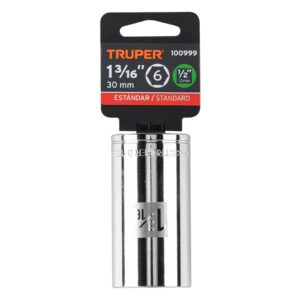 Dado Largo de  13 Mm , 6 Puntas, Cuadro 1/4', Truper