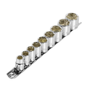Juego de 9 Dados Cuadro 3/8" Std, Truper