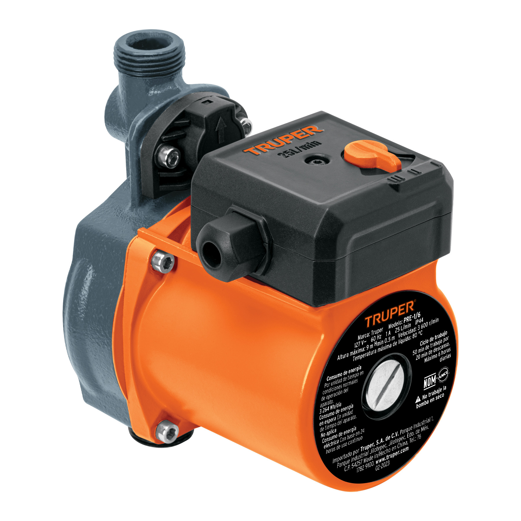 Bomba Presurizadora 1/3 Hp salida A 3/4, con Presin Ajustable, Truper