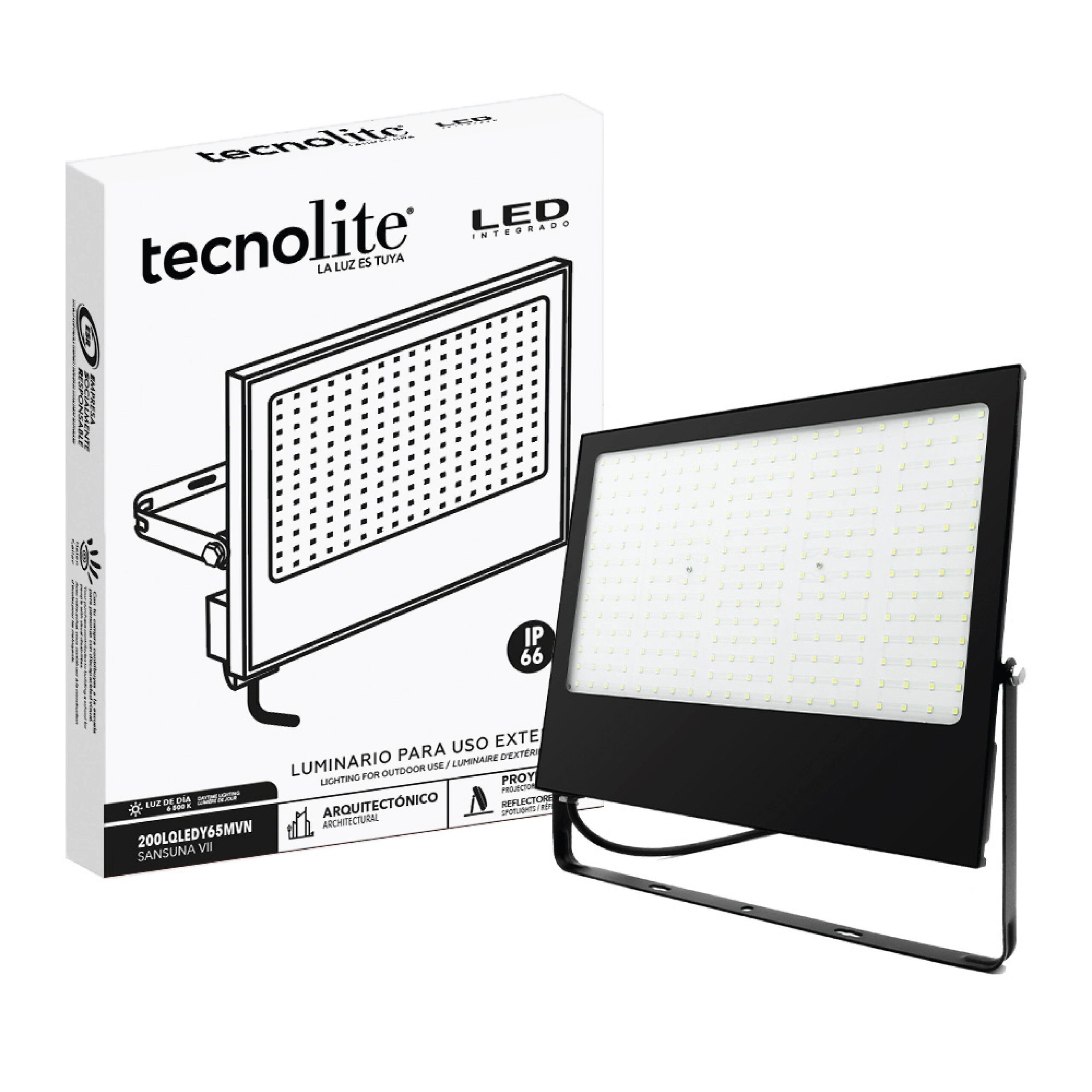 Reflector LED 150W 100-277v 65K Ngr
