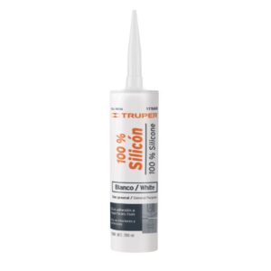 Sellador Blanco 100% Silicn de 280 Ml, Truper