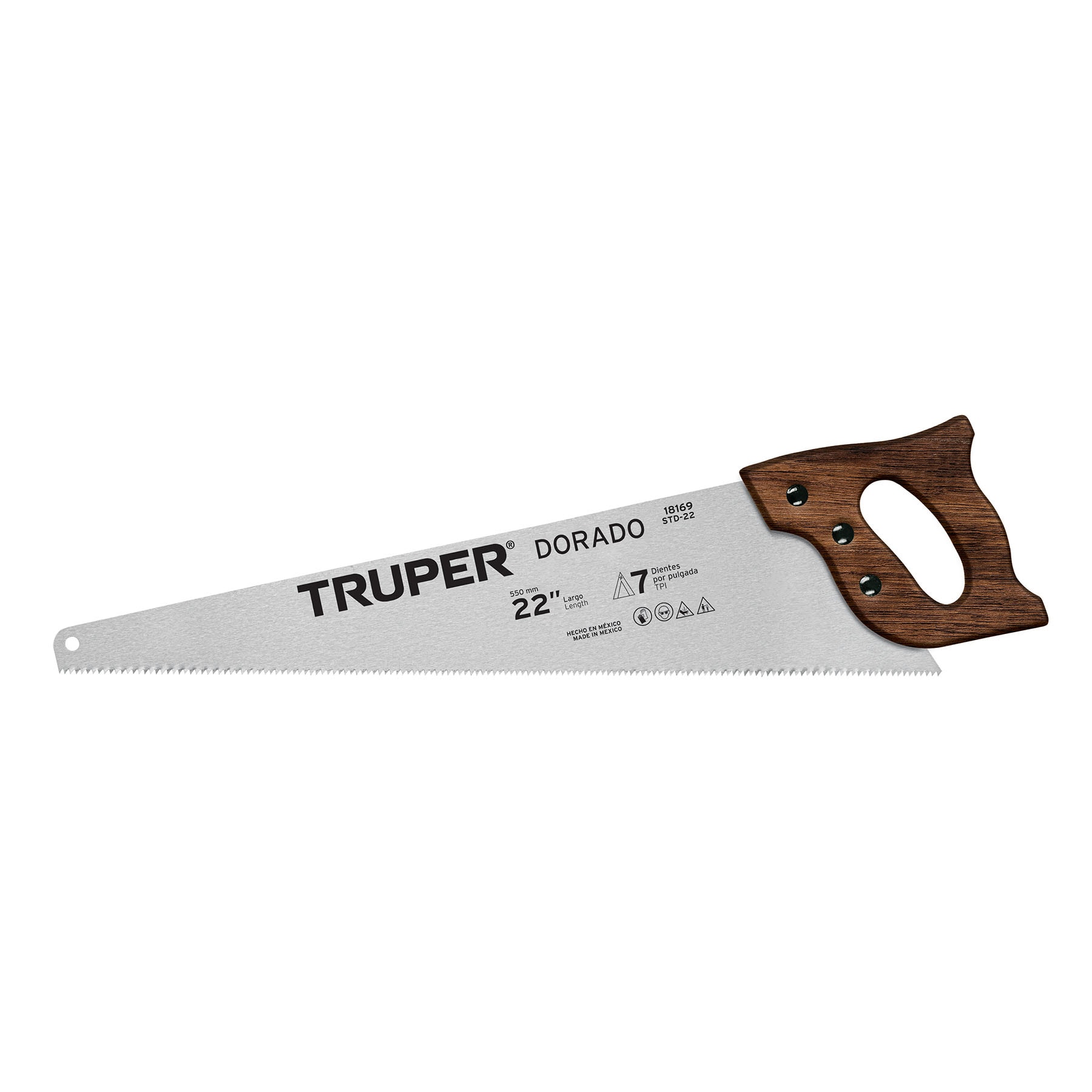Serrucho 22" Dorado, 7 Dpp, Truper