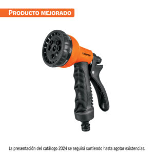 Pistola para Riego de 8 Funciones Plastica con Recubrimiento