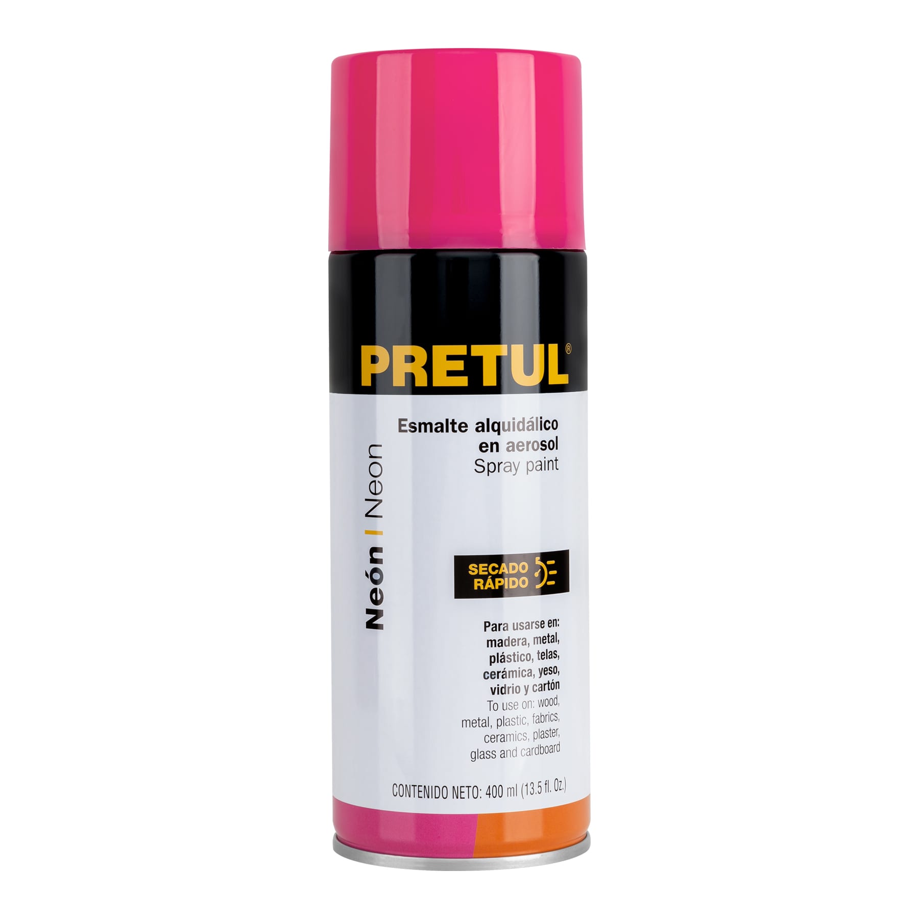 Pintura en Aerosol, Rosa Nen, Bote Esbelto, 400 Ml
