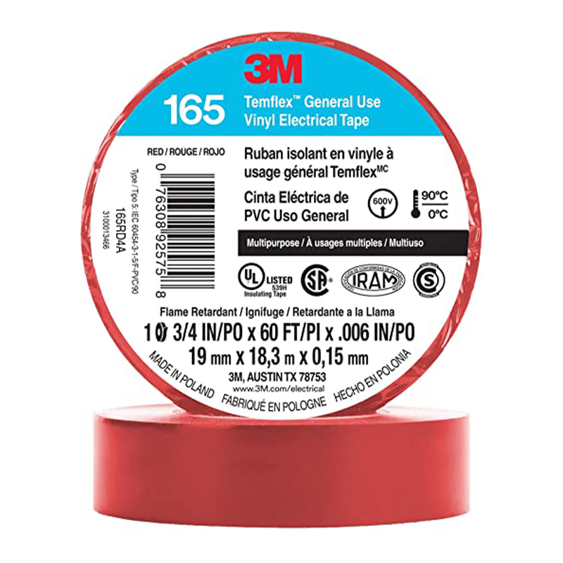 Cinta Temflex 3M Roja
