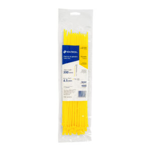Bolsa con 50 Cinchos Plsticos 50 Lb, 300 X 4.5 Mm, Amarillo