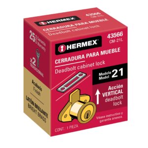 Cerradura para Mueble, Modelo 21, Latn, Hermex