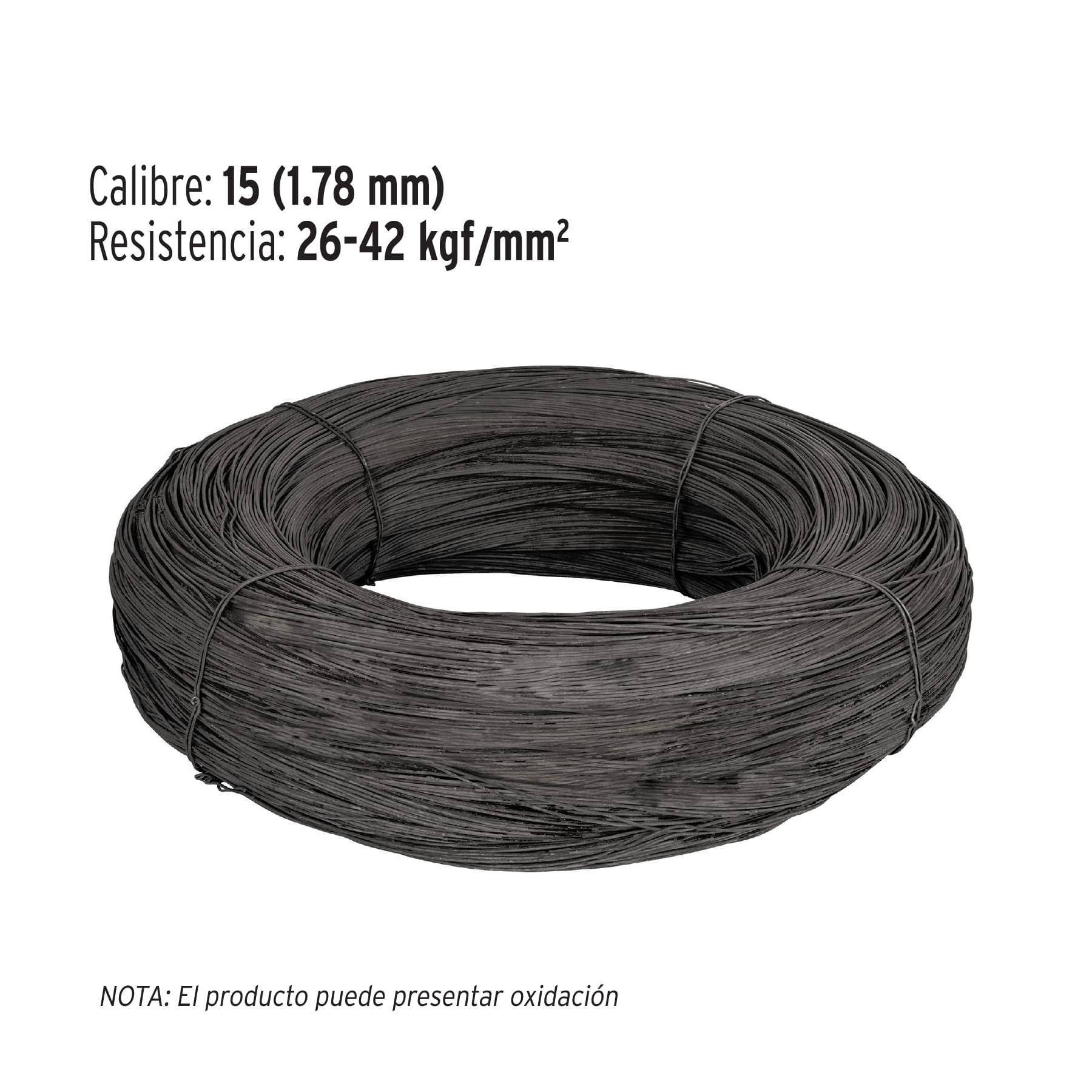 Kilo de Alambre Recocido Calibre 15 en Rollo de 1 Kg, Fiero