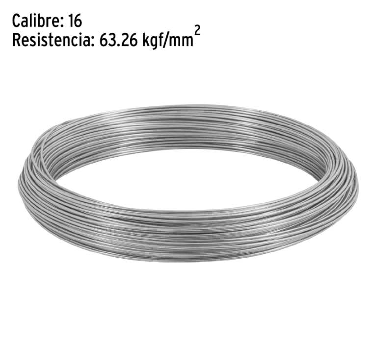 Kilo de Alambre Galvanizado, Calibre 16, Fiero