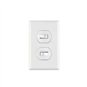 Placa Armada 2 Interruptores Sencillo,blanca, Lnea Standard