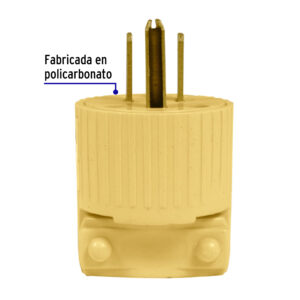 Clavija Industrial Plastica Aterrizada, 2 Polos+tierra