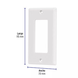 Placa 1 Ventana, de Policarbonato, Lnea Classic, Volteck