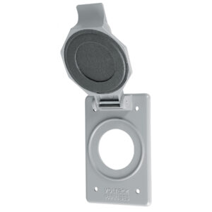 Placa Tipo Fs con Cubierta, Sencilla, Sobreponer, Volteck