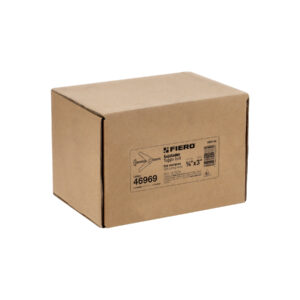 Caja con 100 Sujetadores Tipo Mariposa de 3/16" X 3", Fiero