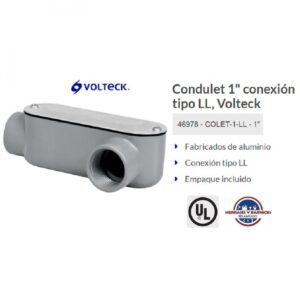 Condulet 1" Conexin Tipo Ll, Volteck