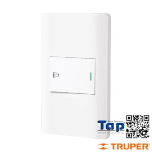 Placa Armada Blanca 1 Interruptor de Timbre 1.5 Md, Lisboa