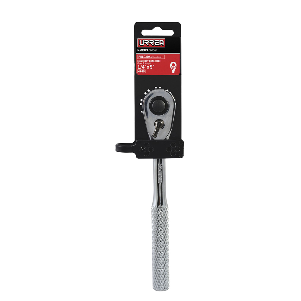 Matraca Reversible Cromada, Quick Release, para Dado Cuadro