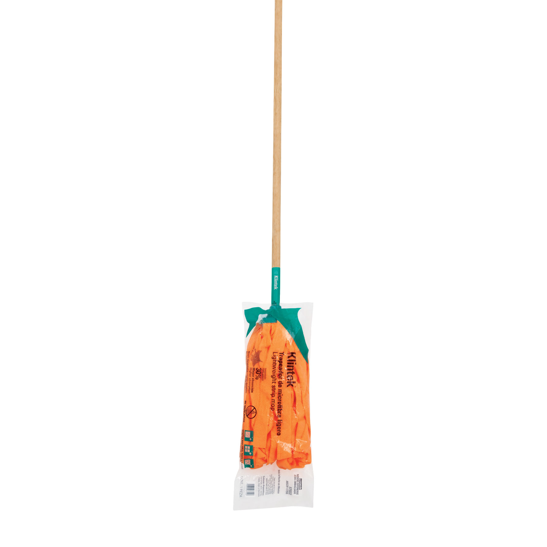 Trapeador de Microfibra Tipo Toalla, Bastn 120 Cm, Klintek