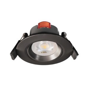 Lampara Int LED Sp/techo 6w100-240v320lm3000k Negra