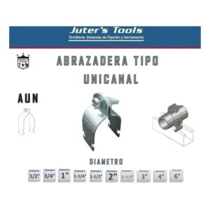 Abrazadera Unicanal - 2 1/2 Pulgadas