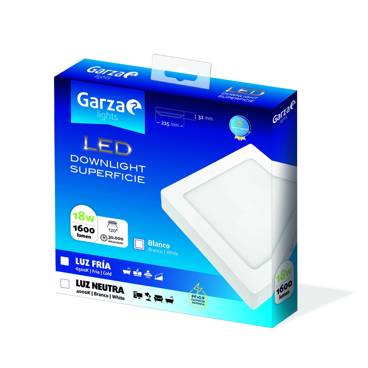Reflector Bco Luz Fría Boomer - 10W 6500K 100-240V