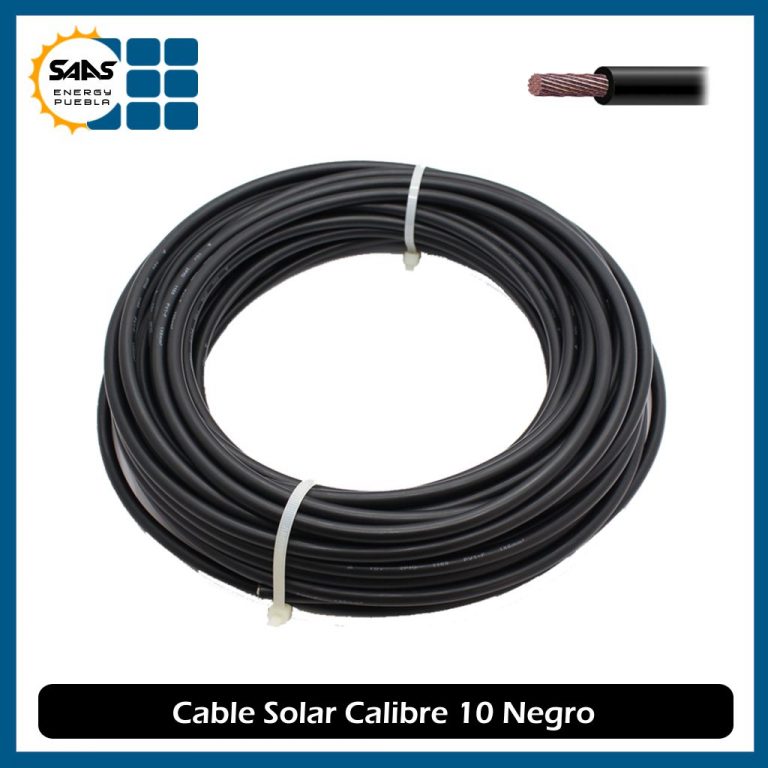 Cable Fotovoltaico Calibre 10 1800VCD Negro