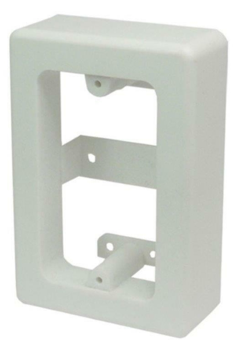 Caja Chalupa Plastica Blanca Sobre Poner