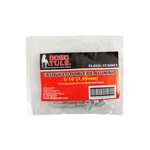 Casquillo Aluminio Doble 1/8