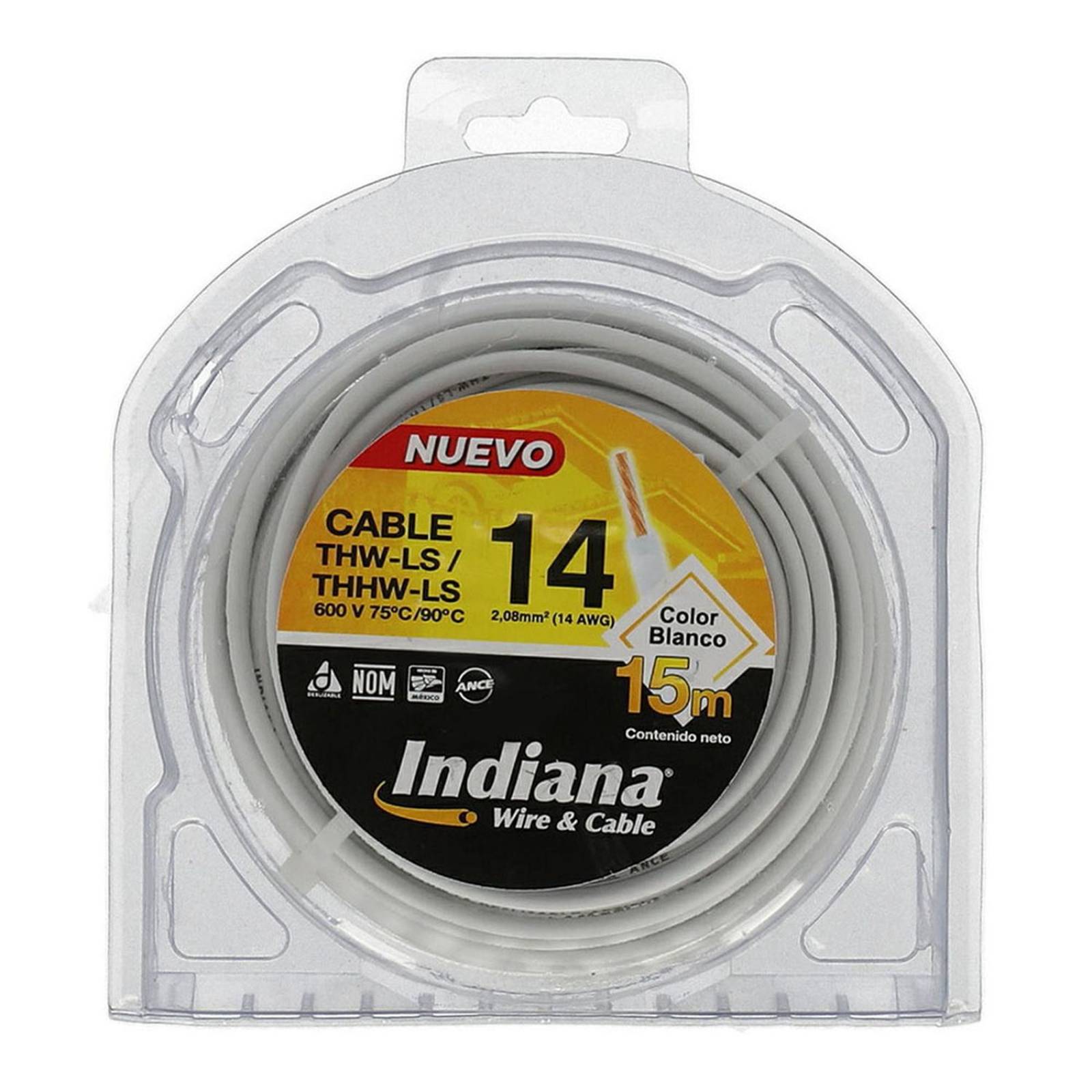 Cable Thw-ls Calibre 14 - Blanco