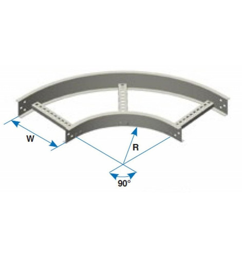 Vh-06r08901a Curva Horizontal 6" Radio 8 Ang 90°