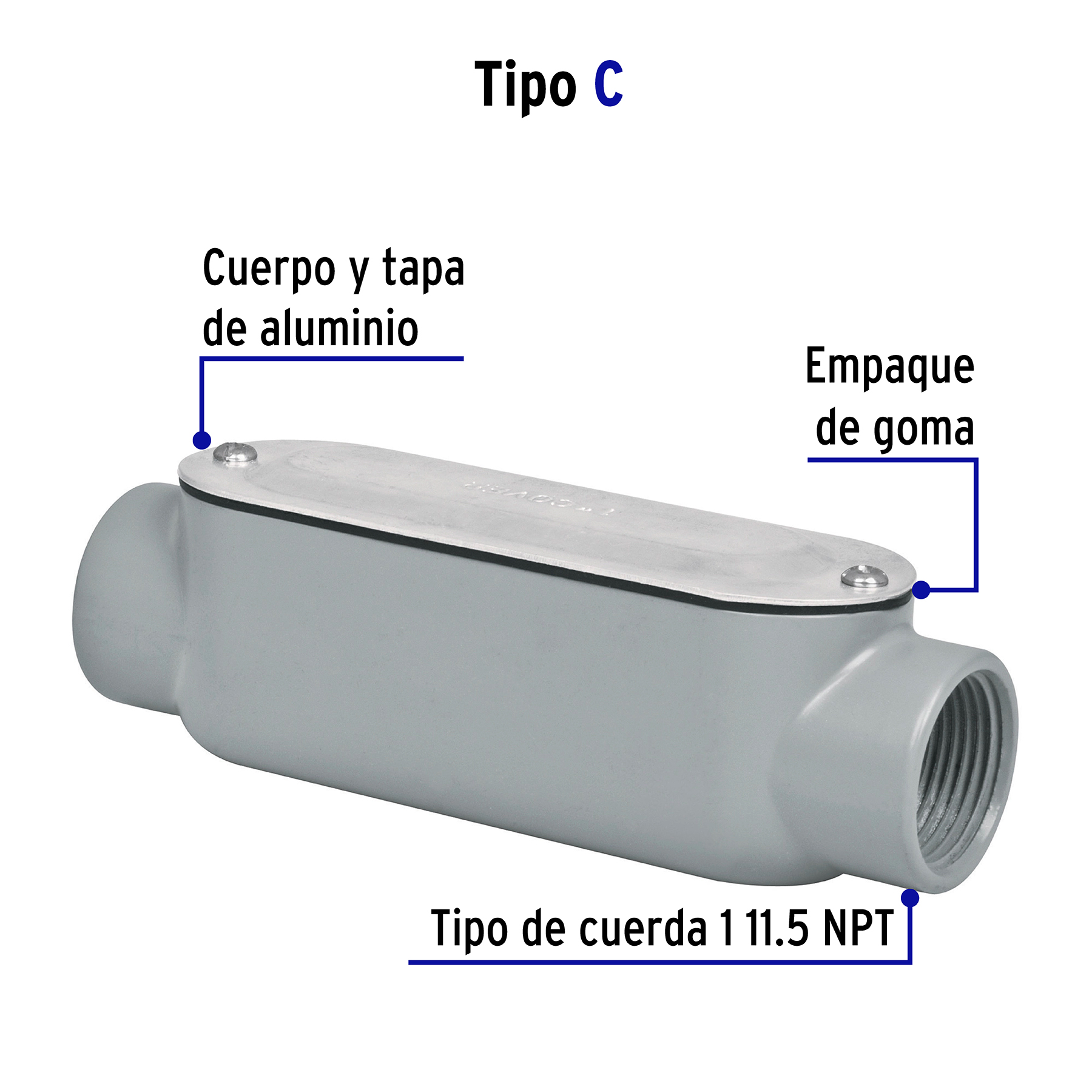 Condulet C - 3/4 Pulgadas