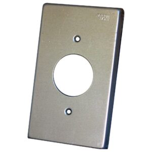 Placa Industrial Plata para Contacto Redondo 55MM A H