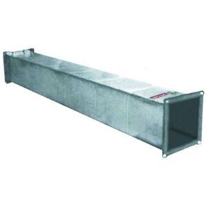 Ducto Cuadrado Liso Gris 4x4 X 3mts.