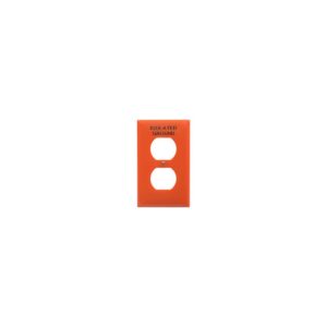 Placa Naranja para Cont Duplex Tierra Aislada Ig5132rn