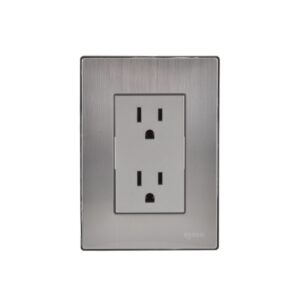 Placa para Cont Duplex Acero Inox 93101box1