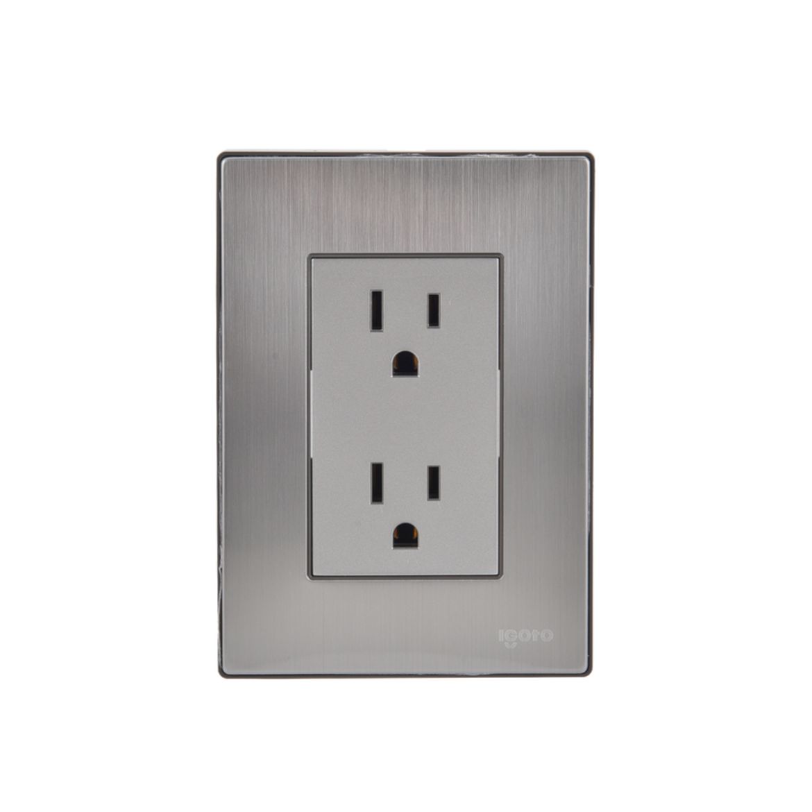 Placa para Cont Duplex Acero Inox 93101box1