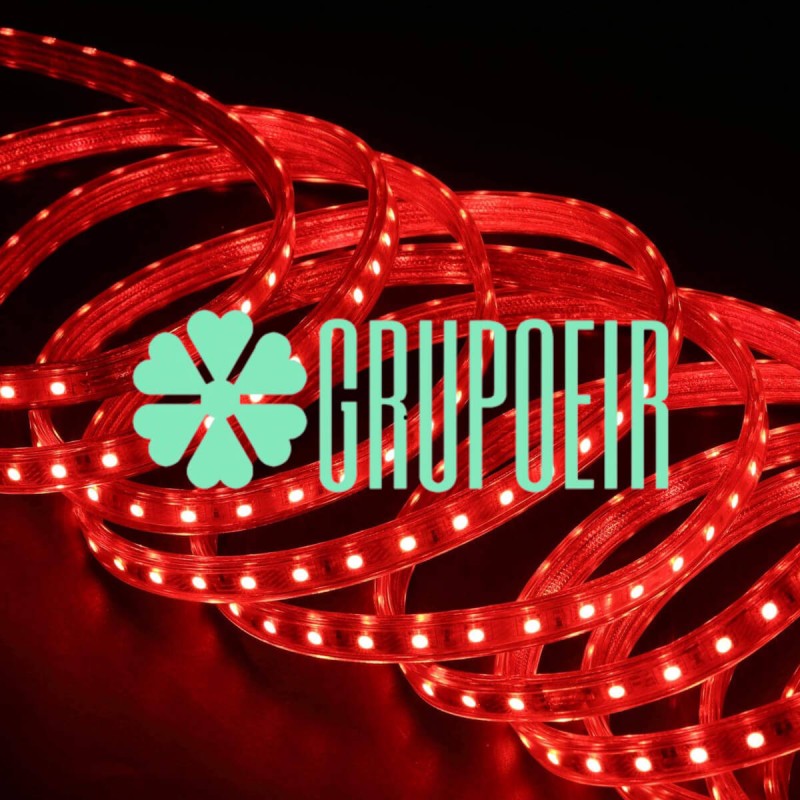 Manguera LED (ROJO) Controlador y Pin - 25M - Rojo